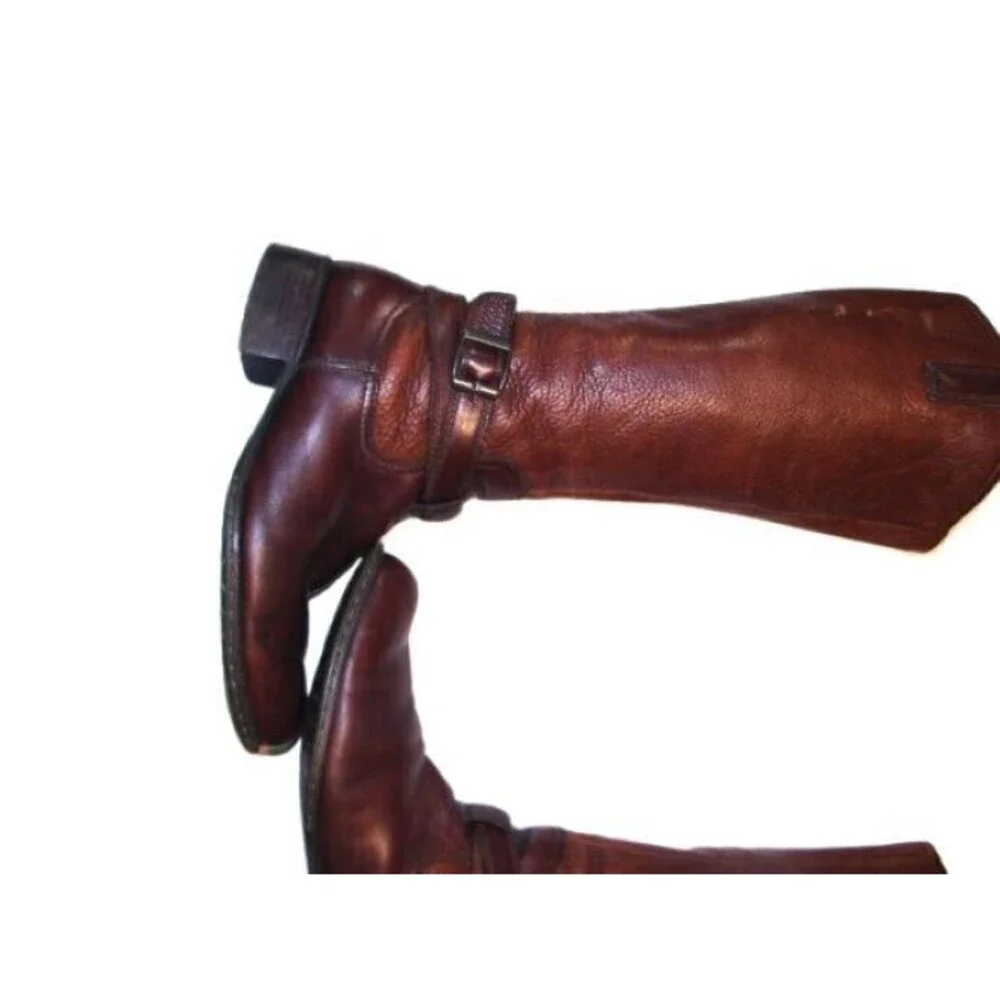 BOC Born Concept Boots Womens 6.5 M Katonah Tall Riding Brown Leather BC6819 - Picture 7 of 14